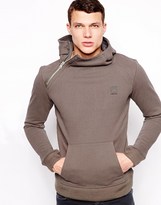 Thumbnail for your product : G Star G-Star Hooded Sweatshirt Navy Hooded Side Zip
