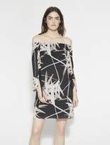 Thumbnail for your product : Halston Printed Off Shoulder Dress