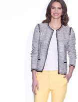 Thumbnail for your product : La Redoute LA Couture-Style Jacket in Shiny Cotton-Rich Knit