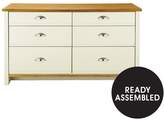 Thumbnail for your product : Consort Furniture Limited Tivoli Ready Assembled Graduated 3 + 3 Chest Of Drawers
