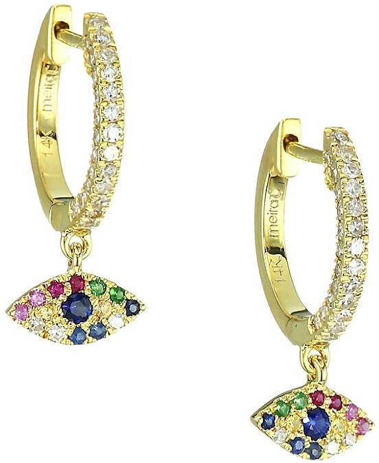 18K White Gold Filled Bling Charms Sapphire Crystal Fashion Women Hoop Earrings