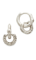 Thumbnail for your product : Luv Aj The Double Serpent Huggie Earrings