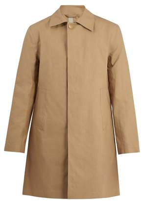Kilgour Bonded Cotton Water Resistant Overcoat - Mens - Beige