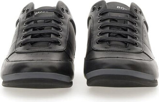 HUGO BOSS Men's Black Leather Sneakers & Athletic Shoes | ShopStyle