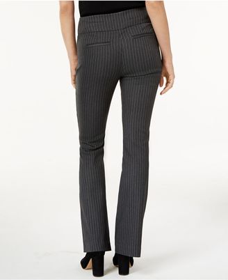 INC International Concepts Curvy-Fit Pinstripe Bootcut Pants, Created for Macy's