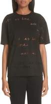 Thumbnail for your product : Stella McCartney All Is Love See Through Graphic Tee