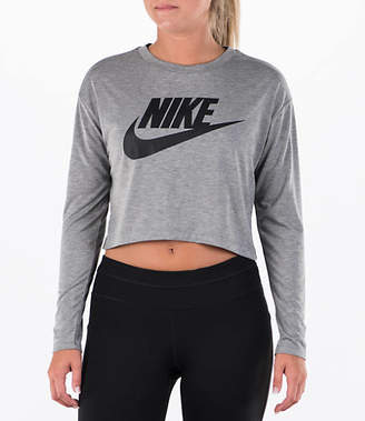 Nike Women's Sportswear Essential Crop Long Sleeve Top