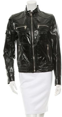 Dolce & Gabbana Patent Leather Moto Jacket