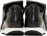 Thumbnail for your product : Pierre Hardy Black Leather Fringed Sneakers