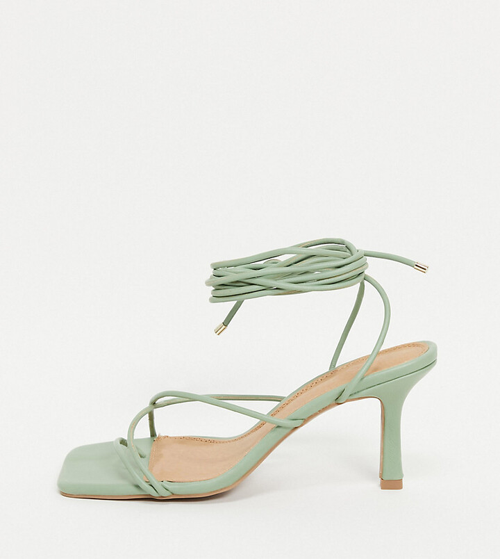 sage green heels