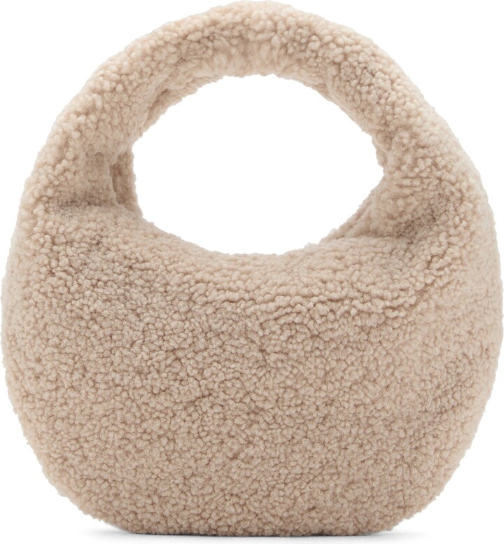 MANGO TEEN Faux Shearling Handbag