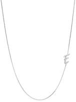 Thumbnail for your product : KC Designs Diamond Side Initial E Necklace in 14K White Gold, .07 ct. t.w.