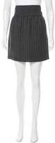 Thumbnail for your product : Balenciaga Pinstripe Wool Skirt w/ Tags