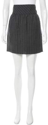 Balenciaga Pinstripe Wool Skirt w/ Tags