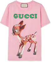 Thumbnail for your product : Gucci Printed Cotton-jersey T-shirt