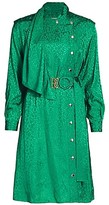 Thumbnail for your product : Coach Texture Drape Belted A-Line Shirtdress