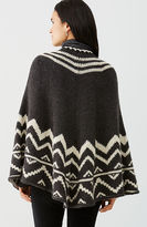 Thumbnail for your product : J. Jill Jacquard Sweater Poncho