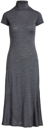 Polo Ralph Lauren Wool Jersey Fit-&-Flare Dress