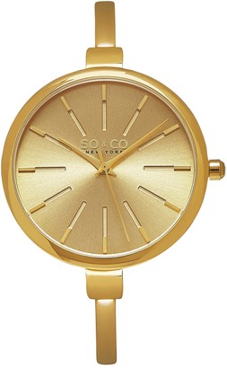 So&Co Women's 5297 Gold Watch Set