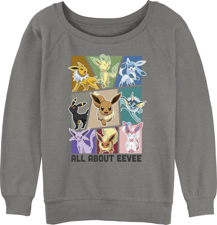 Pokemon Juniors' Eeveelution Sloucher Terry Gray Heather