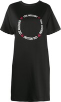 Thumbnail for your product : Love Moschino logo heart print T-shirt dress