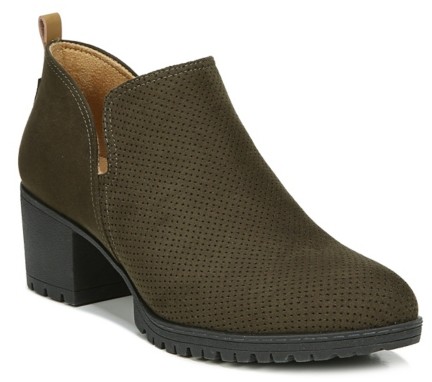 olive green booties womens