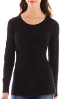 Thumbnail for your product : JCPenney A.N.A a.n.a Long-Sleeve Crewneck Tee - Tall