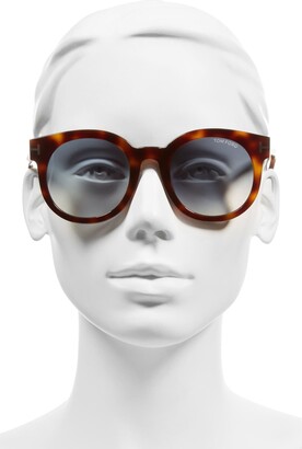 Tom Ford 'Janina' 51mm Round Sunglasses