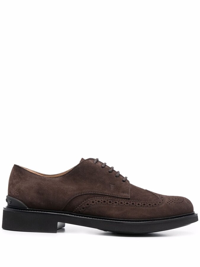Brown Suede Brogue | Shop the world's largest collection of fashion |  ShopStyle