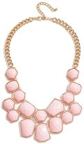 Thumbnail for your product : GUESS Pink Faceted Stone Statement Necklace