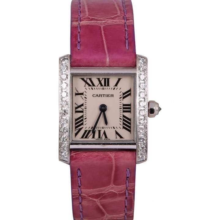 Cartier Tank Francaise White White gold Watches