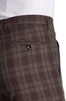 Thumbnail for your product : Paisley & Gray Olive Red Check Two Button Notch Lapel Slim Fit Suit