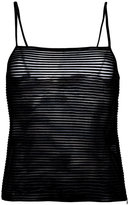Armani Collezioni - t-shirt à large encolure - women - Polyamide/Spandex/Elasthanne - 40