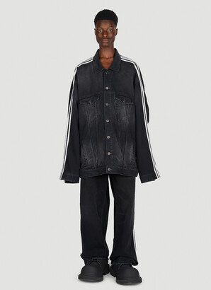 Balenciaga x adidas Denim Jacket - Man Jackets Black 2