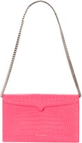 Thumbnail for your product : Alexander McQueen Skull Croc Embossed Leather Shoulder Bag