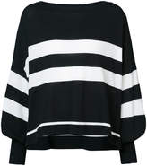 Thumbnail for your product : Nude striped high low hem sweater