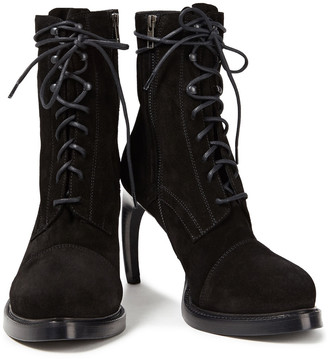 Ann Demeulemeester Lace-up suede ankle boots - Black - EU 35