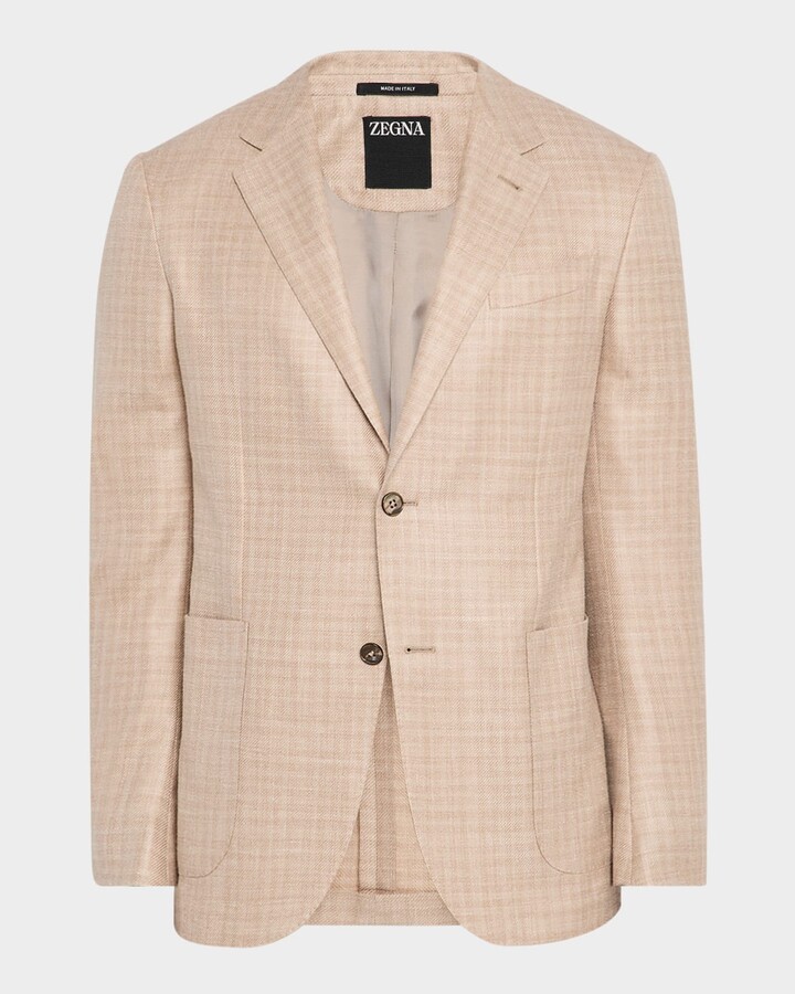 Ermenegildo Zegna Men's Tonal Plaid Sport Coat