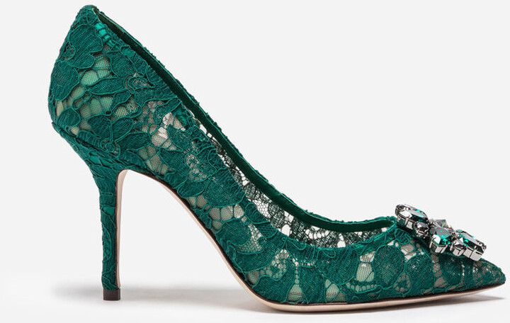 Dolce gabbana green heels Clearance