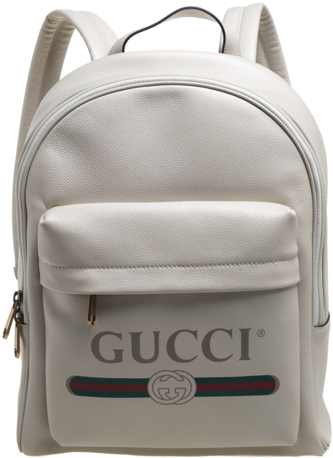 white gucci backpack