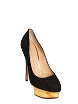 Thumbnail for your product : Charlotte Olympia 150mm Dolly Suede Pumps