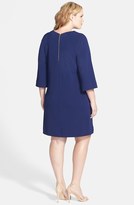 Thumbnail for your product : Donna Ricco Ottoman Piqué A-Line Dress (Plus Size)