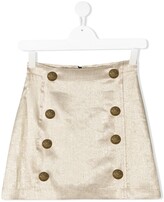 Thumbnail for your product : Balmain Kids Button-Embellished Mini Skirt