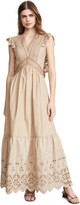 Thumbnail for your product : Self-Portrait Broderie Sleeveless Maxi Dress