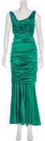 Thumbnail for your product : Dolce & Gabbana Silk Ruched Gown