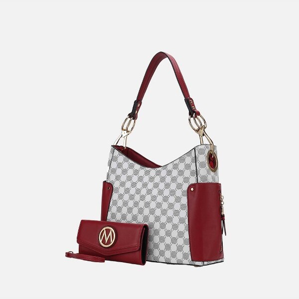 MKF Collection MKFCollectionPenelopeCircularPrintWomen’sShoulderBagwithMatchingWalletbyMiaK