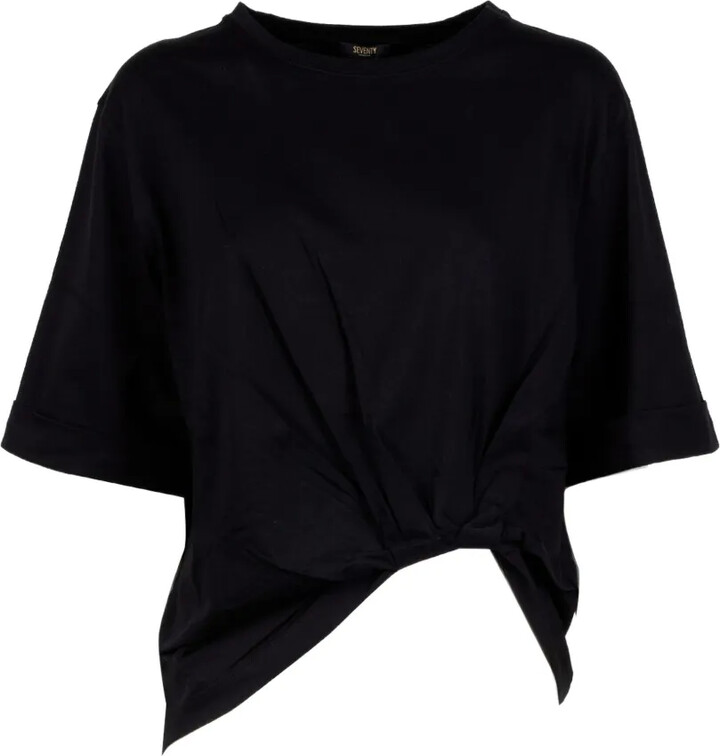 Seventy Knot-Detail Short-Sleeve Top