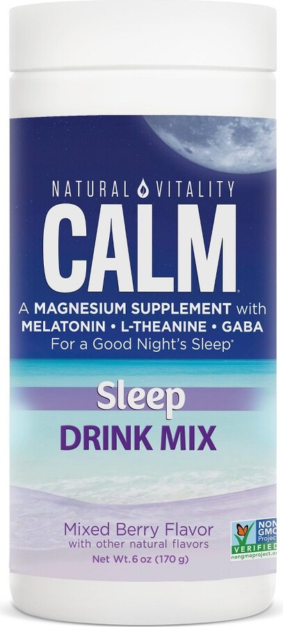 Natural Vitality Calm Sleep Drink Mix, Magnesium Supplement with ...