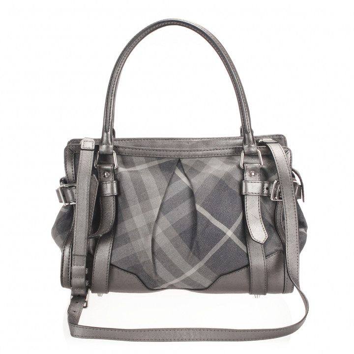 grey burberry bag