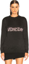Thumbnail for your product : Alberta Ferretti Wednesday Lurex Crewneck Sweater in Black & Light Pink | FWRD